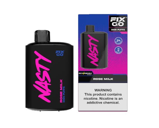 Nasty Fix Go 5000 Rose Milk Disposable Vape Bar