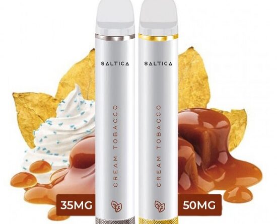 Saltica Cream Tobacco Disposable Vape Pen