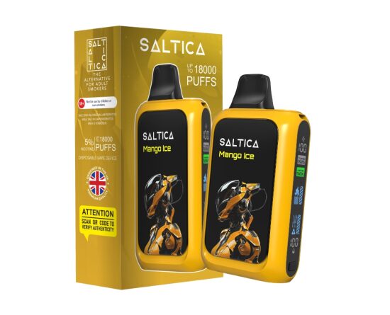 Saltica Cyber 18000 Mango Ice Disposable Vape Bar