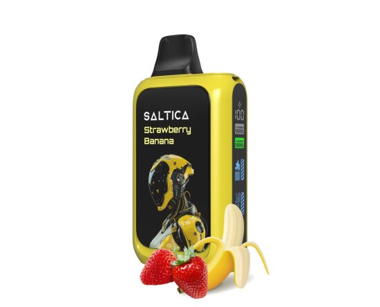 Saltica Cyber 18000 Strawberry Banana Disposable Vape Bar