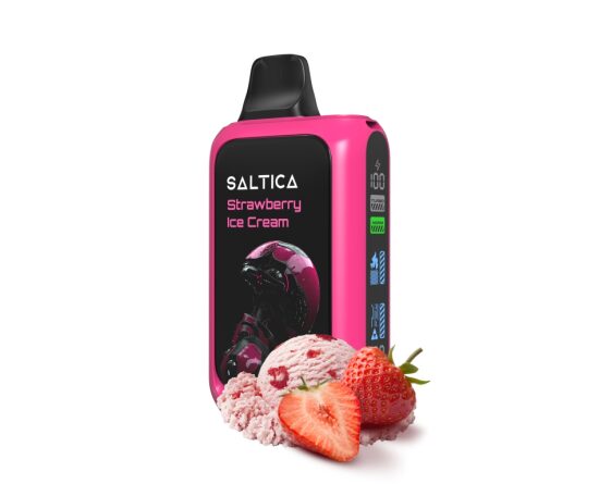 Saltica Cyber 18000 Strawberry Ice Cream Disposable Vape Bar