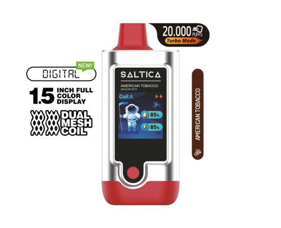 Saltica Digital 20000 American Tobacco Disposable Vape Bar