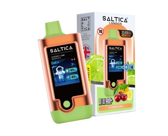 Saltica Digital 20000 Cherry Lime Disposable Vape Bar