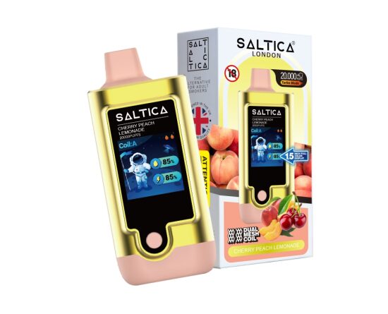 Saltica Digital 20000 Cherry Peach Lemonade Disposable Vape Bar