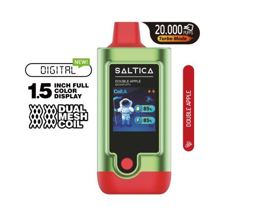 Saltica Digital 20000 Double Apple Disposable Vape Bar