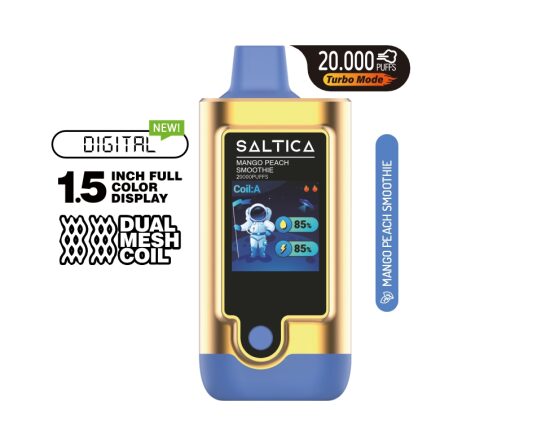 Saltica Digital 20000 Mango Peach Smoothie Disposable Vape Bar