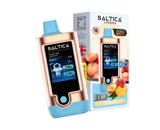 Saltica Digital 20000 Peach Ice Disposable Vape Bar