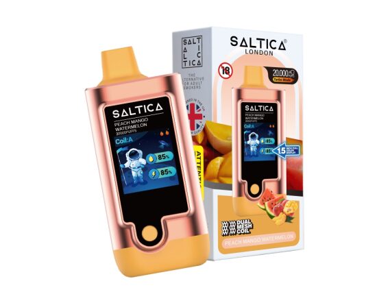 Saltica Digital 20000 Peach Mango Watermelon Disposable Vape Bar