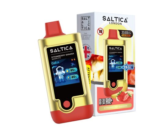 Saltica Digital 20000 Strawberry Banana Disposable Vape Bar