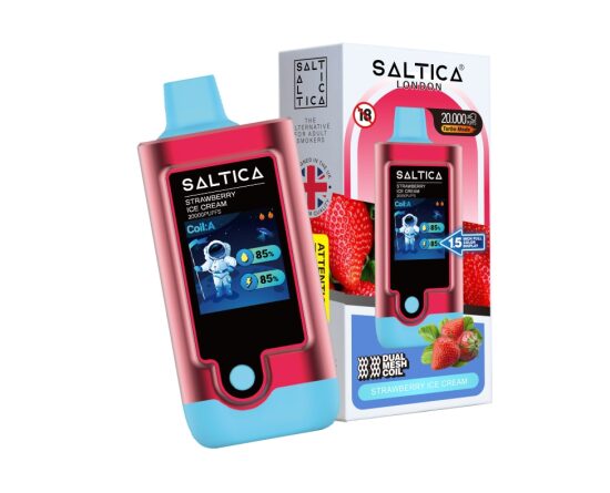 Saltica Digital 20000 Strawberry Ice Cream Disposable Vape Bar