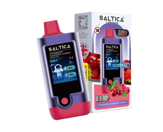 Saltica Digital 20000 Strawberry Raspberry Cherry Disposable Vape Bar