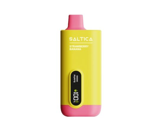 Saltica Ekranlı 10000 Strawberry Banana Disposable Vape Bar