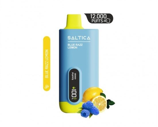 Saltica Ekranlı 12000 Blue Razz Lemon Disposable Vape Bar