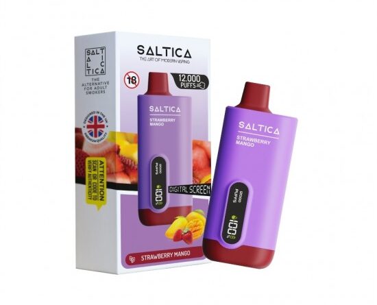 Saltica Ekranlı 12000 Strawberry Mango Disposable Vape Bar