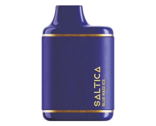 Saltica Leather 7000 Blue Razz Ice Disposable Vape Bar