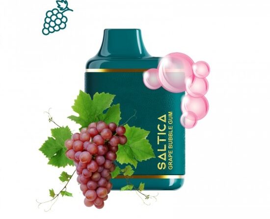 Saltica Leather 7000 Grape Bubble Gum Disposable Vape Bar