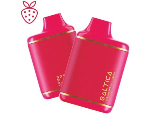 Saltica Leather 7000 Strawberry Ice Cream Disposable Vape Bar