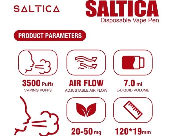 Saltica Lychee Ice Disposable Vape Pen