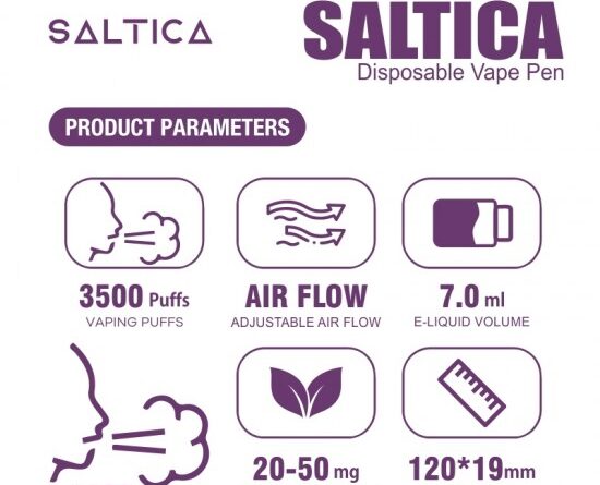 Saltica Rose Grape Disposable Vape Pen